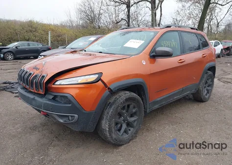 2015 Jeep Cherokee Trailhawk z USA, uszkodzony, nr VIN 1C4PJMBS2FW680300